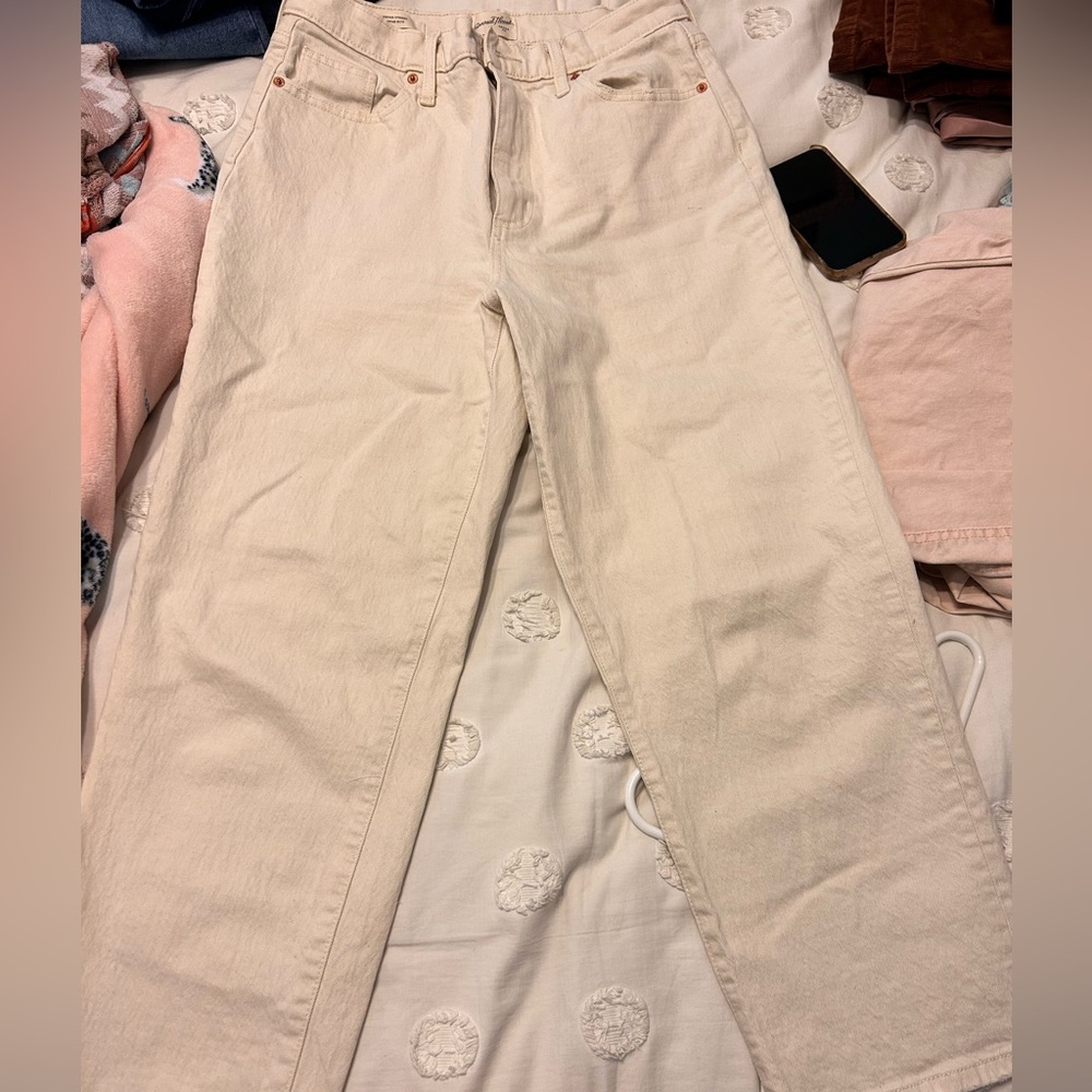 universal thread cream jeans